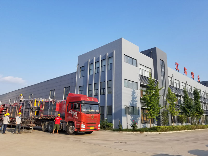 榮大發往河北紅色簡約公交候車亭發貨記錄